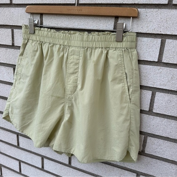 Madewell Pull-On Shorts in Signature Popin Faded Seagrass Pistachio Sage Green - Picture 4 of 15